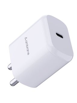 Ambrane - Raap M20 20W Type C Charger/Adapter, PD Technology Fast Charging White